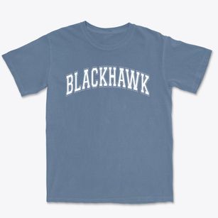 Blackhawk Christian School Varsity Arch Premium Heavyweight T-shirt