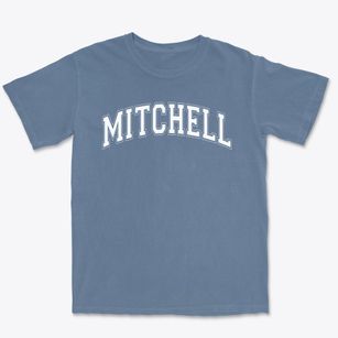 Mitchell Elementary School Varsity Arch Premium Heavyweight T-shirt