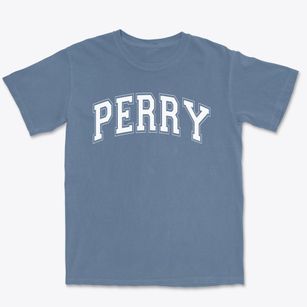 Perry Elementary School Varsity Arch Premium Heavyweight T-shirt