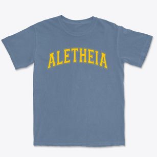 Aletheia Christian School Varsity Arch Premium Heavyweight T-shirt