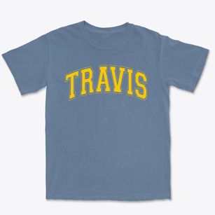 Travis Elementary School Varsity Arch Premium Heavyweight T-shirt