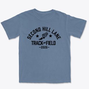 Second Hill Lane Elementary School Track and Field Premium Heavyweight T-shirt