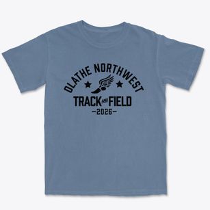 Olathe Northwest High School Track and Field Premium Heavyweight T-shirt