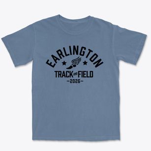 Earlington Elementary School Track and Field Premium Heavyweight T-shirt