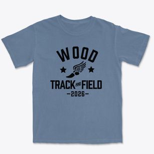 Wood Elementary School Track and Field Premium Heavyweight T-shirt