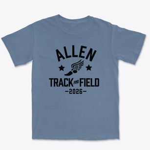 Allen Baptist School Track and Field Premium Heavyweight T-shirt