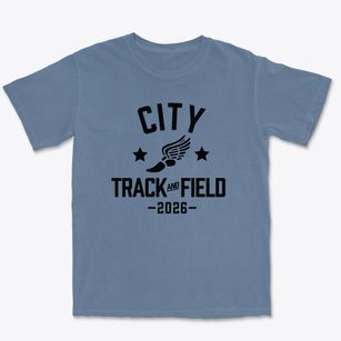 City And Country School Track and Field Premium Heavyweight T-shirt
