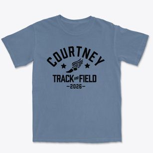Courtney Elementary School Track and Field Premium Heavyweight T-shirt