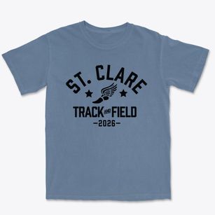Saint Clare School Track and Field Premium Heavyweight T-shirt