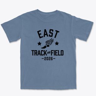 East Elementary School Track and Field Premium Heavyweight T-shirt