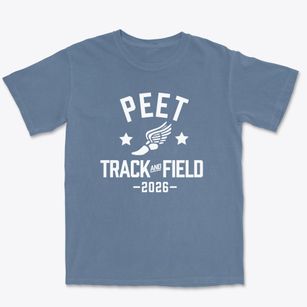 Peet Junior High School Track and Field Premium Heavyweight T-shirt