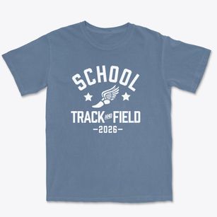 School Community Guidance Center Track and Field Premium Heavyweight T-shirt