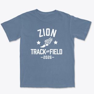 Zion Lutheran School Track and Field Premium Heavyweight T-shirt
