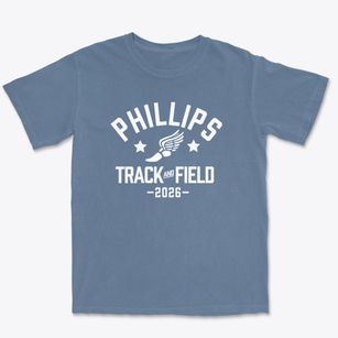 Wendell Phillips Academy High School Track and Field Premium Heavyweight T-shirt