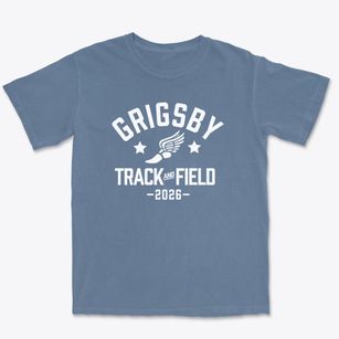 Grigsby Middle School Track and Field Premium Heavyweight T-shirt