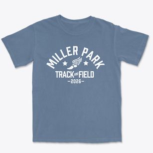 Miller Park Elementary School Track and Field Premium Heavyweight T-shirt