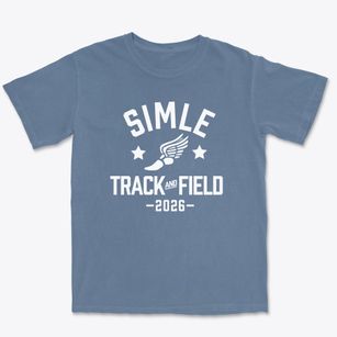 Simle Middle School Track and Field Premium Heavyweight T-shirt