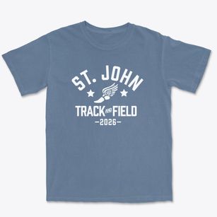 Saint John School Track and Field Premium Heavyweight T-shirt