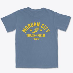 Morgan City Junior High School Track and Field Premium Heavyweight T-shirt