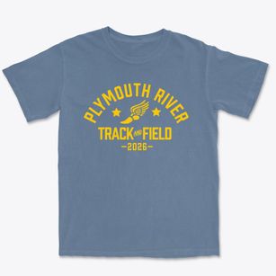 Plymouth River Elementary School Track and Field Premium Heavyweight T-shirt