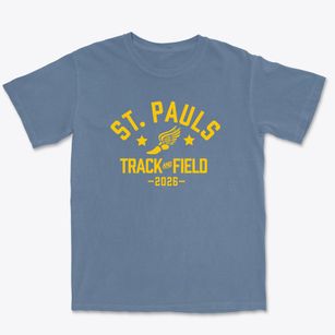 Saint Pauls Middle School Track and Field Premium Heavyweight T-shirt