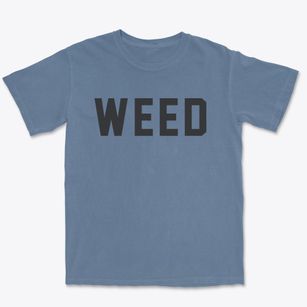 Weed California Classic Block Premium Heavyweight T-shirt
