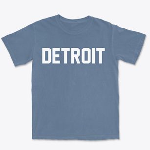 Detroit Michigan Classic Block Premium Heavyweight T-shirt