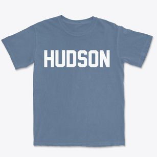 Hudson Massachusetts Classic Block Premium Heavyweight T-shirt