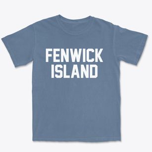 Fenwick Island Delaware Classic Block Premium Heavyweight T-shirt