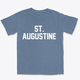 St. Augustine Illinois Classic Block Premium Heavyweight T-shirt