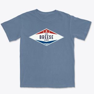 Breese Illinois Diamond Star Premium Heavyweight T-shirt