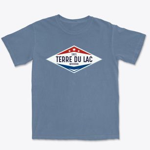 Terre Du Lac Missouri Diamond Star Premium Heavyweight T-shirt