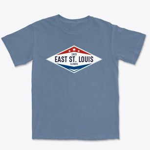 East St. Louis Illinois Diamond Star Premium Heavyweight T-shirt