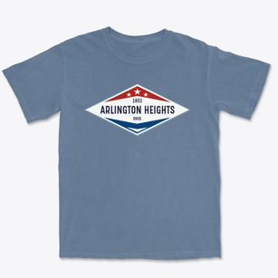 Arlington Heights Ohio Diamond Star Premium Heavyweight T-shirt