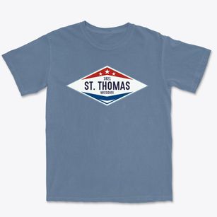 St. Thomas Missouri Diamond Star Premium Heavyweight T-shirt