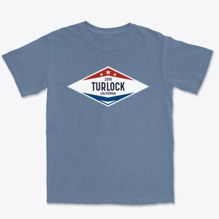 Turlock California Diamond Star Premium Heavyweight T-shirt