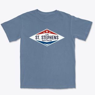 St. Stephens North Carolina Diamond Star Premium Heavyweight T-shirt