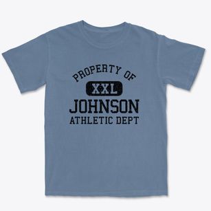 Johnson Nebraska Athletic Dept Premium Heavyweight T-shirt