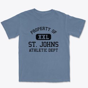 St. Johns Michigan Athletic Dept Premium Heavyweight T-shirt