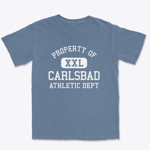 Carlsbad California Athletic Dept Premium Heavyweight T-shirt