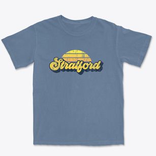 Stratford Connecticut Sublime Sunset Premium Heavyweight T-shirt