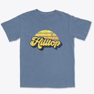 Hilltop Georgia Sublime Sunset Premium Heavyweight T-shirt