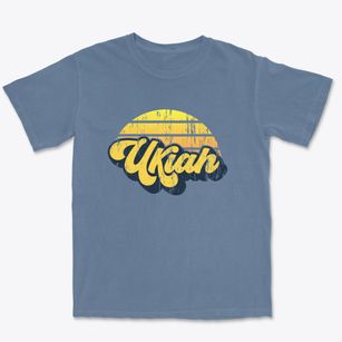 Ukiah Oregon Sublime Sunset Premium Heavyweight T-shirt