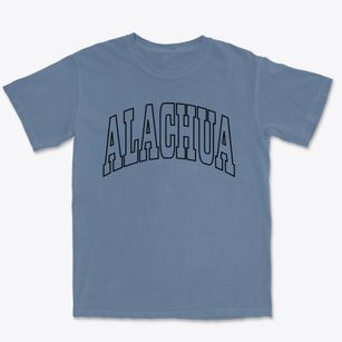 Alachua Florida Trendy Block Premium Heavyweight T-shirt