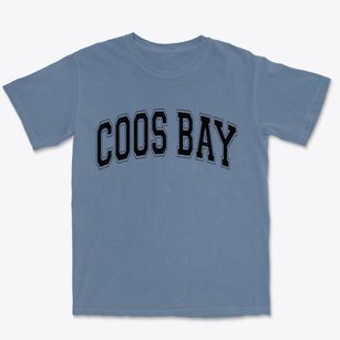 Coos Bay Oregon Varsity Premium Heavyweight T-shirt
