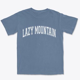 Lazy Mountain Alaska Varsity Premium Heavyweight T-shirt