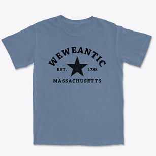 Weweantic Massachusetts Star Premium Heavyweight T-shirt