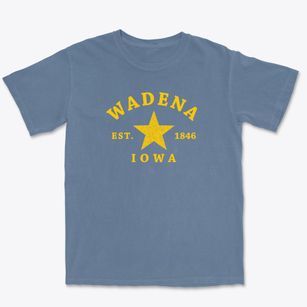 Wadena Iowa Star Premium Heavyweight T-shirt