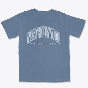 West Hollywood California Inline Premium Heavyweight T-shirt