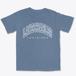 Lake Charles Louisiana Inline Premium Heavyweight T-shirt